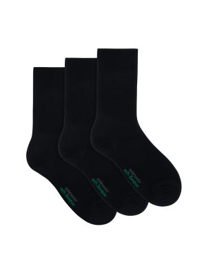 Black Ankle Sports Women's Bamboo Socks - 3 Pack