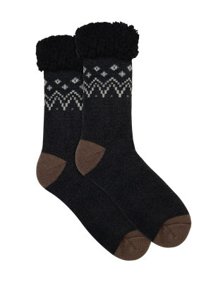 Men's Heat Bods Sherpa Crew