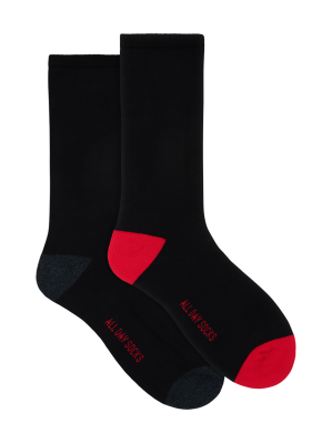 Black Red & Grey 2 Pack All Day Men's Socks
