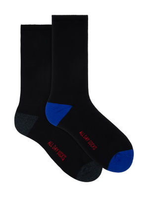Black Blue & Grey All Day Mens Socks 2 Pack