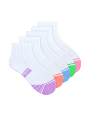 Kids Sport Cushioned Quarter Crew 5 Pack