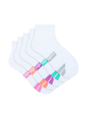 Women's Sports Quarter Crew Socks 5 Pack