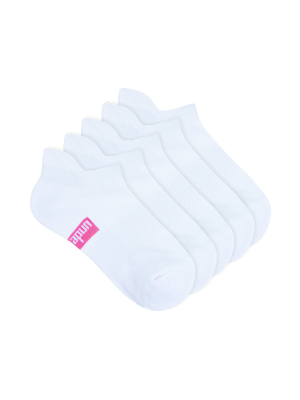 Women's No Show Sports Socks Black - 5 Pack