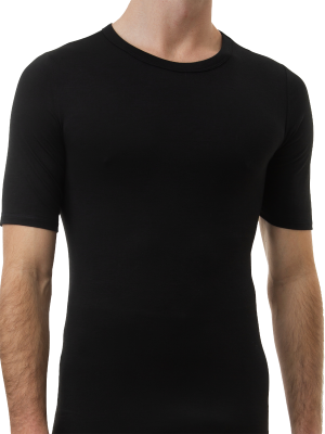 mens white cotton interlock short sleeve thermal - underworks