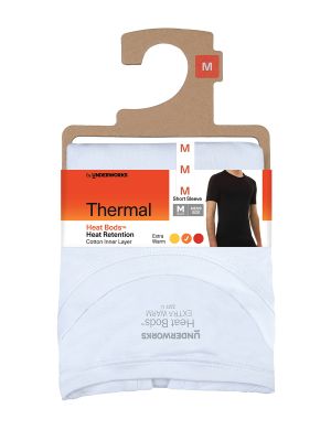 Men's Heat Bods Heat Retention Thermal Short Sleeve